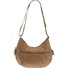 Travelon Shoulder Bag with Adjustable Strap & Side Pockets - Camel - One Size