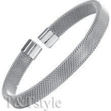 Trendy T&t 316l Stainless Steel Cuff Bangle (bs40)