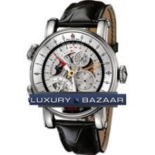 True North Perpetual (WG / Silver-Skeleton / Leather)