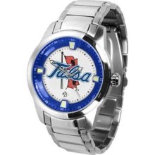 Tulsa Golden Hurricane NCAA Mens Titan Steel Watch ...