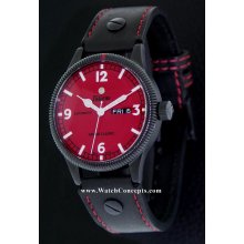 Tutima Grand Classic wrist watches: Red Grand Classic Black Pvd 628-13