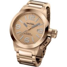 TW Steel Ladies' Canteen 40MM Rose Gold Stainless Steel Bracelet TW0303 Watch