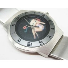 Ultra Slim Stainless Steel Watch / Sexy Betty Boop