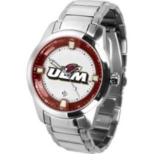 University of Louisiana Monroe Men's Stainless Steel Outdoor Watch