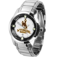 University of Wyoming Cowboys Men's Stainless Steel Outdoor Watch