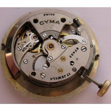 Used Cyma 420 K Watch Automatic Movement 17 Jewels
