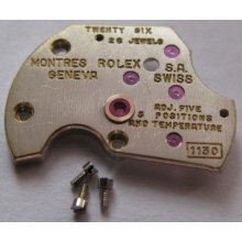 Used Rolex Watch Movement 1130 Bridge Automatic Upper 6825