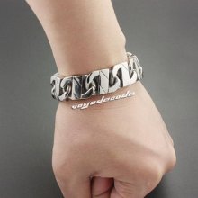 Various Lengths 316l Stainless Steel Mens Bracelet Chain 5a008 Biker Jewellery
