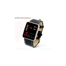vertical and horizontal led lights black digital wrist watches