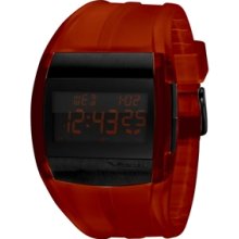 Vestal Crusader Trans Red Blk Watch - Red regular