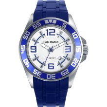 Viceroy Men's 432855-05 Real Madrid Round Stainless Steel Blue Rubber