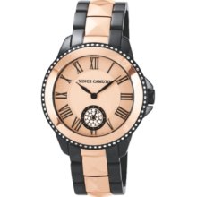 Vince Camuto Watch, Womens Two-Tone Stainless Steel Bracelet 35mm Vc-5