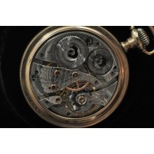 Vintage 16 Size Waltham 21 J Crescent St Pocket Watch Keeping Time!!