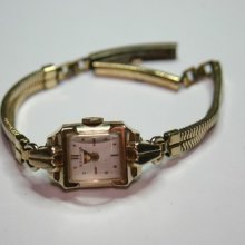 Vintage Benrus Ladies Wrist Watch 10k Gf Swiss Made 17 Jewels