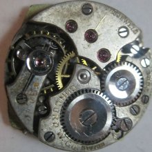 Vintage Concord Watch Movement 15 Jewels Swiss Steampunk For Parts