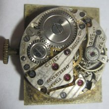 Vintage Cort Watch Movement 17 Jewels Swiss Steampunk For Parts