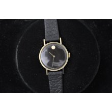 Vintage Ladies Movado 14 K Solid Gold Wristwatch Caliber 1110 Keeping Time