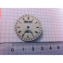 Vintage Moonphase Triple Date Dial, Cadran, Zifferblatt