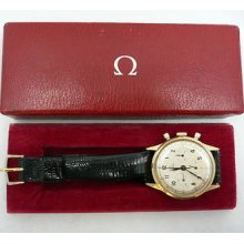 Vintage Omega Chronograph 18k Solid Gold 321 Cal. 1940's Tachymeter