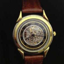 Vintage PEUGEOT Steampunk Quartz Watch ca.1990's