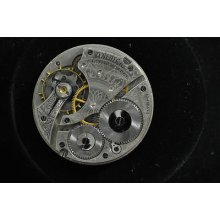 Vintage Waltham 16 Size Open Face Pocket Watch Movement Grade 610 Running