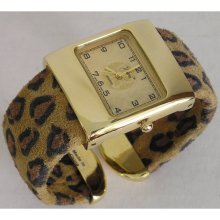 Vivani Ladies Leopard Skin Cuff Watch Quartz Japan Movement