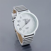 WaMaGe 9642 Ladies Fashion Color Stripes Strap Wrist Watch for Women