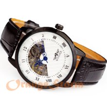 White Watch,Man Watch,Steampunk Mechanical Watch,Rivet Watch,Watch,Vintage Men's Leather Watch,Wrist Watch, Leather Wrist Watch