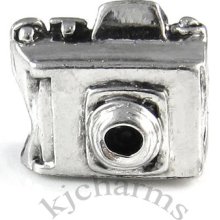 Wholesale 10pcs Digital Camera Silver European Bracelet Spacer Charm Beads W349