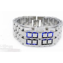 Wholesale - New 2pcs Great Mens Black Lava Style Iron Samurai Led Me