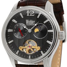 Wohler Gents Fromm Brown Leather Strap & Black Dial