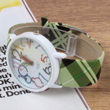 Womage 9329l Pencil Pointer Women Synthetic Leather Strap Around Wrist Watch
