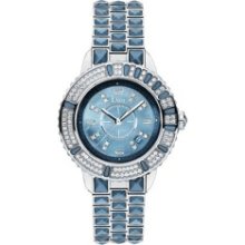 Womens Dior Christal Diamonds Blue Mop Pearl Watch