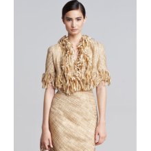 Women's Donna Karan Hand-Woven Tweed Jacket