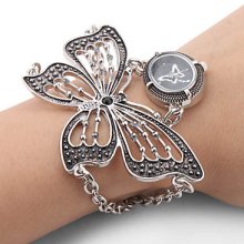 Women's Hollow PU Analog Quartz Wrist Watch