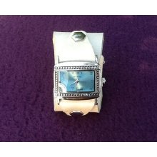 Women's Ivory Leather Cuff Watch