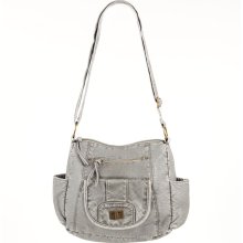 Womens Kirra Handbags - Turnlock Pocket Crossbody Bag - Gray - NOSZ SIZE