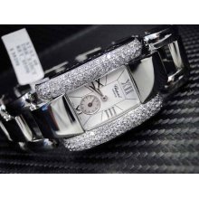 Womens Ladies Custom Chopard La Strada Diamond Watch Stainless Steel 418380