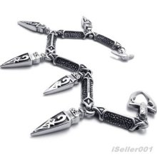 Women's Silver Stainless Steel Men's Bracelet Bangle Us520800