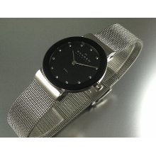 Women's skagen mesh band crystallized watch 358sssbd