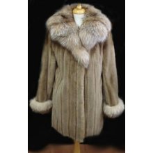 Women's Sz 10/12 Superb Mink & Fox Fur Coat Sale