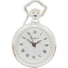 Woodford Silver Plated Quartz Pendant Watch