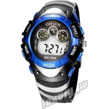 Wrist Watch Watches Men Mens Boys Led Digital Sports Black Date Day Alarm