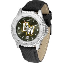 Wyoming Cowboys Competitor AnoChrome-Poly/Leather Band Watch