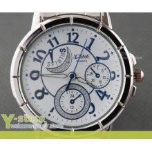 Y310 Men Stainless Steel Watch - Blue Decorated Dials