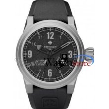 Zodiac Zo8530 Watch Zmx04 Mens Black Dial Stainless Steel Case Quartz 8530