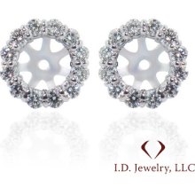 0.70ct Diamond Jackets F Si In 14kt White Gold