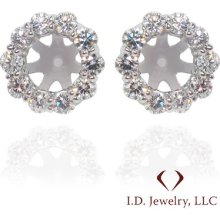 1.02ct Diamond Jackets F Si In 14kt White Gold