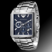 100% Authentic Emporio Armani Men's Chronograph Stainless Steel Watch Ar0660