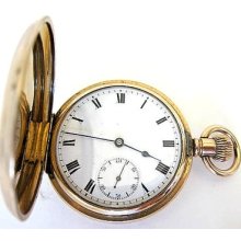 14k Goldfilled Waltham Pocket Watch Hunter Case,16s,.run